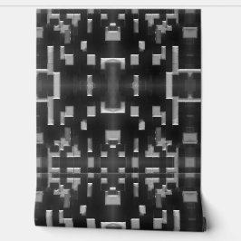 Modern Abstract geometrisch zwart-wit ontwerp Behang