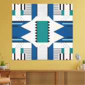 Modern Abstract: geometrische naadloze stijl Canvas Afdruk (Insitu (Woonkamer))