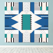 Modern Abstract: geometrische naadloze stijl Canvas Afdruk (Insitu (Houten vloer))