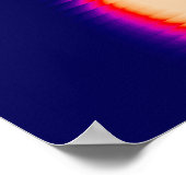 Modern Abstract Geribbeld glas сkleurrijke gradiën Poster (Hoek)