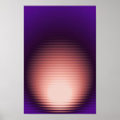 Modern Abstract Geribbeld glas сkleurrijke gradiën Poster (Voorkant)