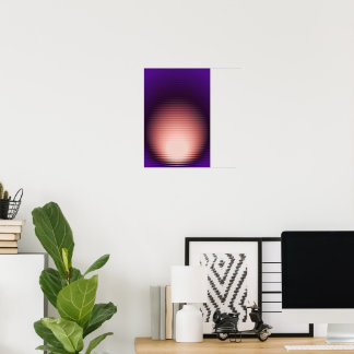 Modern Abstract Geribbeld glas сkleurrijke gradiën Poster