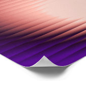 Modern Abstract Geribbeld glas сkleurrijke gradiën Poster (Hoek)