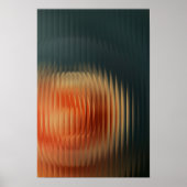 Modern Abstract Geribbeld glas сkleurrijke gradiën Poster (Voorkant)