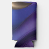 Modern Abstract Gewoon Chillin-Blauw, Paarse en Go Seltzer Blikjeskoeler (Achterkant)