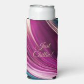 Modern Abstract Gewoon Chillin- Seltzer Blikjeskoeler (Seltzer Voorkant)