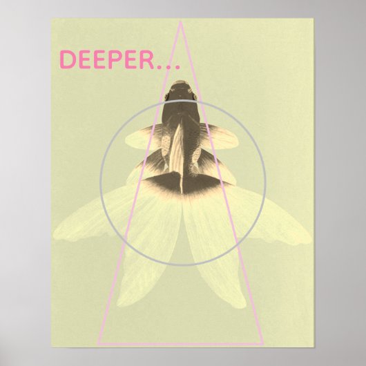 Modern Abstract goudbekkens Poster (Voorkant)