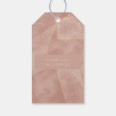 modern abstract goudbruin weddenschap met het Labe Cadeaulabel (Achterkant)