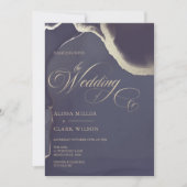 Modern Abstract gouddonkerbruinbruin marineverbind Kaart (Voorkant)