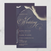 Modern Abstract gouddonkerbruinbruin marineverbind Kaart (Voorkant / Achterkant)