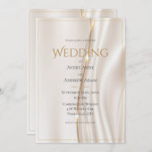 Modern Abstract gouden bruiloft Kaart (Voorkant / Achterkant)