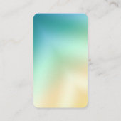 Modern Abstract Gradient Trendy Voeg toe Logo Visitekaartje (Achterkant)