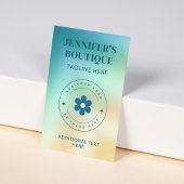 Modern Abstract Gradient Trendy Voeg toe Logo Visitekaartje