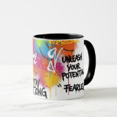 Modern Abstract Graffiti Art Personalized Gift Mug Mok (Voorkant rechts)