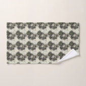 Modern Abstract groen beige patroon Bad Handdoek (Handdoek)