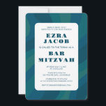 Modern Abstract Groen Blauw Custom Bar Mitzvah Kaart<br><div class="desc">Perfecte kaart om een vleermuis mitswa, bar mitswa of andere joodse viering aan te kondigen! Hand gemaakte kunst voor jou. VOLLEDIG ! Klik op "Personaliseren" hierboven om de tekst te bewerken. Klik op "bewerken met ontwerpgereedschap" om de lettertypen, kleuren en plaatsingen aan te passen en om het ontwerp aan de...</div>