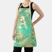 Modern Abstract groen lantaarn Apron Schort (Insitu)