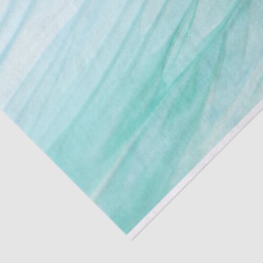 Modern Abstract Groen Ombre Waterverf Patroon Tissuepapier (Detail)