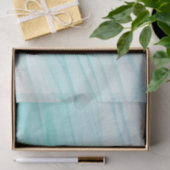 Modern Abstract Groen Ombre Waterverf Patroon Tissuepapier (Geschenk)