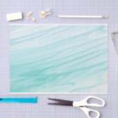 Modern Abstract Groen Ombre Waterverf Patroon Tissuepapier (Craft)