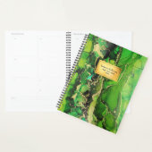 Modern Abstract Groen Zwart Goud Planner (Display)