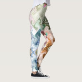 modern abstract H,i letters met kleurrijk zwenkend Leggings (Rechts)