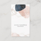 Modern Abstract Hair Stylist Custom Visitekaartje (Voorkant)
