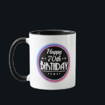 Modern Abstract Happy 70th Birthday Mok<br><div class="desc">Modern Abstract Happy 70th Birthday. 70th birthday gift for women and men who are young at heart and still look good. 70th Birthday Gift idea for father, mother, husband, wife, brother or sister. Funny gift for all who look better than ever. Get this for your friend or familiy member who...</div>