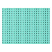Modern Abstract hart - Aqua en Turquoise Tafelkleed (Voorkant (Horizontaal))