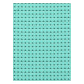 Modern Abstract hart - Aqua en Turquoise Tafelkleed (Voorkant)