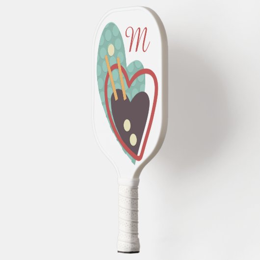MODERN ABSTRACT "HEART" ONTWERPPKLEBALPADDLE PICKLEBALL PADDLE (Links)