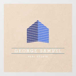 Modern Abstract Home Logo Realtor Raamsticker