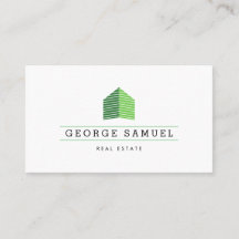 Modern Abstract Huis Logo Makelaar QR Code Wit