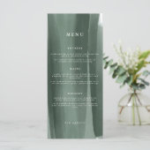 Modern Abstract huwelijk | Menu (Staand voorkant)