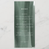 Modern Abstract huwelijk | Menu (Voorkant)