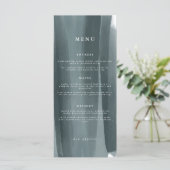 Modern Abstract huwelijk | Menu (Staand voorkant)