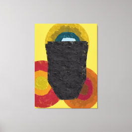 Modern Abstract Identiteitsconcept Canvas Afdruk