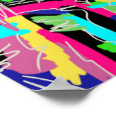Modern abstract in regenboogkleuren poster (Hoek)