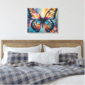 Modern Abstract ingewikkeld wervelvlinderontwerp Canvas Afdruk (Insitu (Slaapkamer))