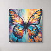 Modern Abstract ingewikkeld wervelvlinderontwerp Canvas Afdruk (Voorkant)