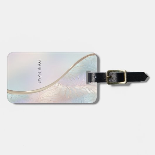Modern Abstract iriserend Bagagelabel (Voorkant horizontaal)
