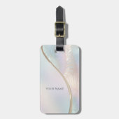 Modern Abstract iriserend Bagagelabel (Voorkant verticaal)