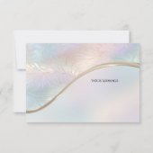 Modern Abstract iriserend bedankje Bedankkaart (Achterkant)