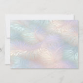 Modern Abstract iriserend bewaar de datum Save The Date (Achterkant)