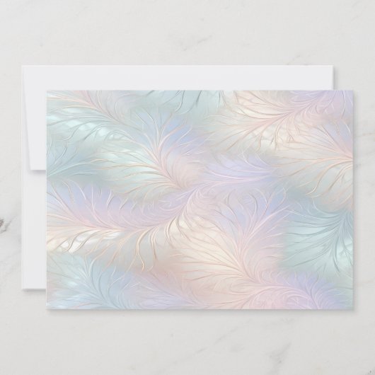 Modern Abstract iriserend bewaar de datum Save The Date (Achterkant)