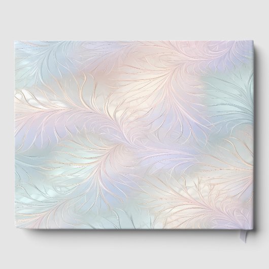 Modern Abstract iriserend gastenboek (Achterkant)