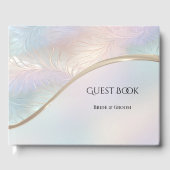 Modern Abstract iriserend gastenboek (Voorkant)