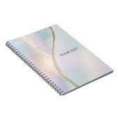 Modern Abstract iriserend Notitieboek (Rechterzijde)