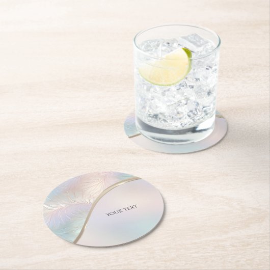 Modern Abstract iriserend papier Onderzetter (Insitu)