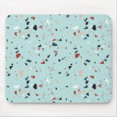 Modern Abstract Italiaans Terrazzo Naadloos Patroo Muismat (Voorkant)